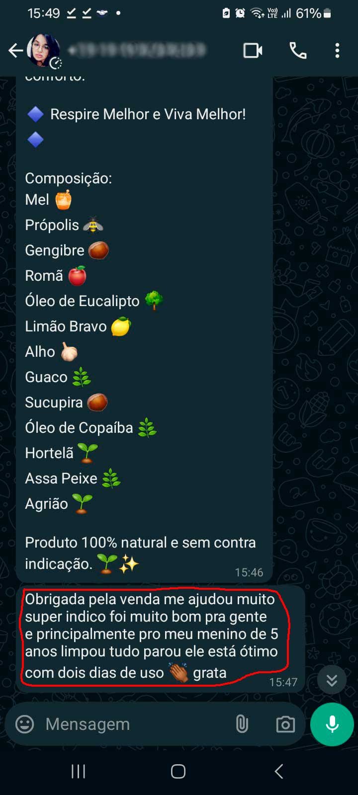 testemunho do whatsapp 1